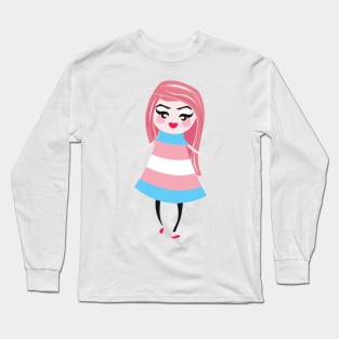 Transgender pride flag Long Sleeve T-Shirt